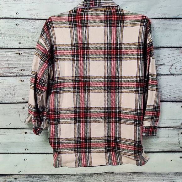 Maurices Women’s Medium Button Down Flannel Shirt Multicolor Plaid 100% Cotton C - Picture 8 of 9